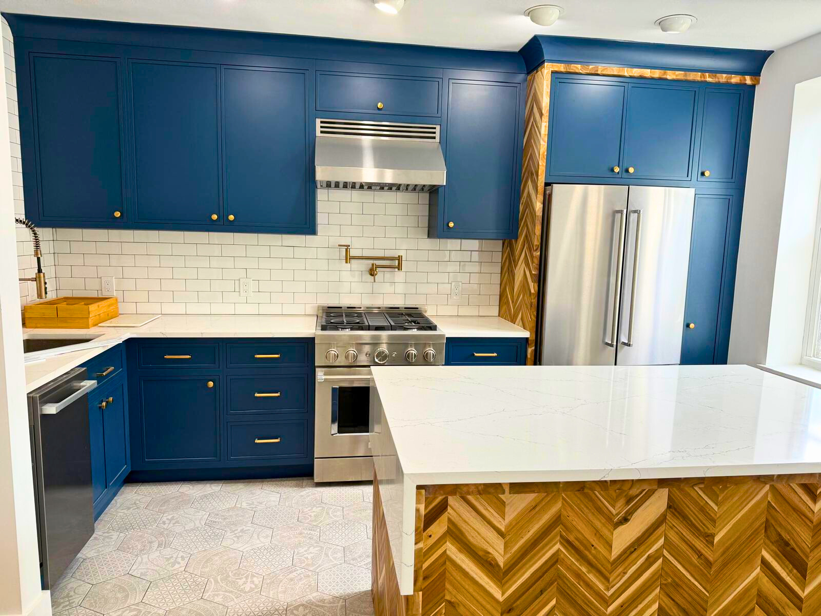 Custom kitchen renovation in Brookline