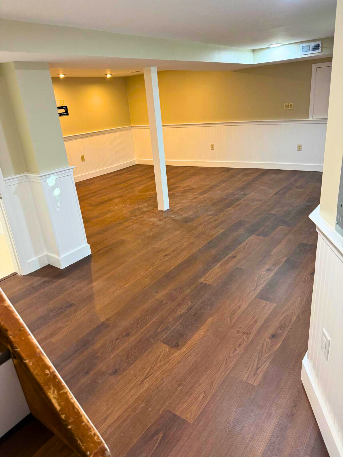 Finished basement in Cambridge